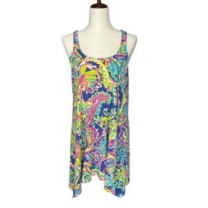 Lilly Pulitzer XS Sleeveless Montery Dress Toucan Play Colorful Pima Cotton